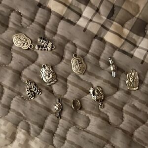 Silver Religious Charms Collection